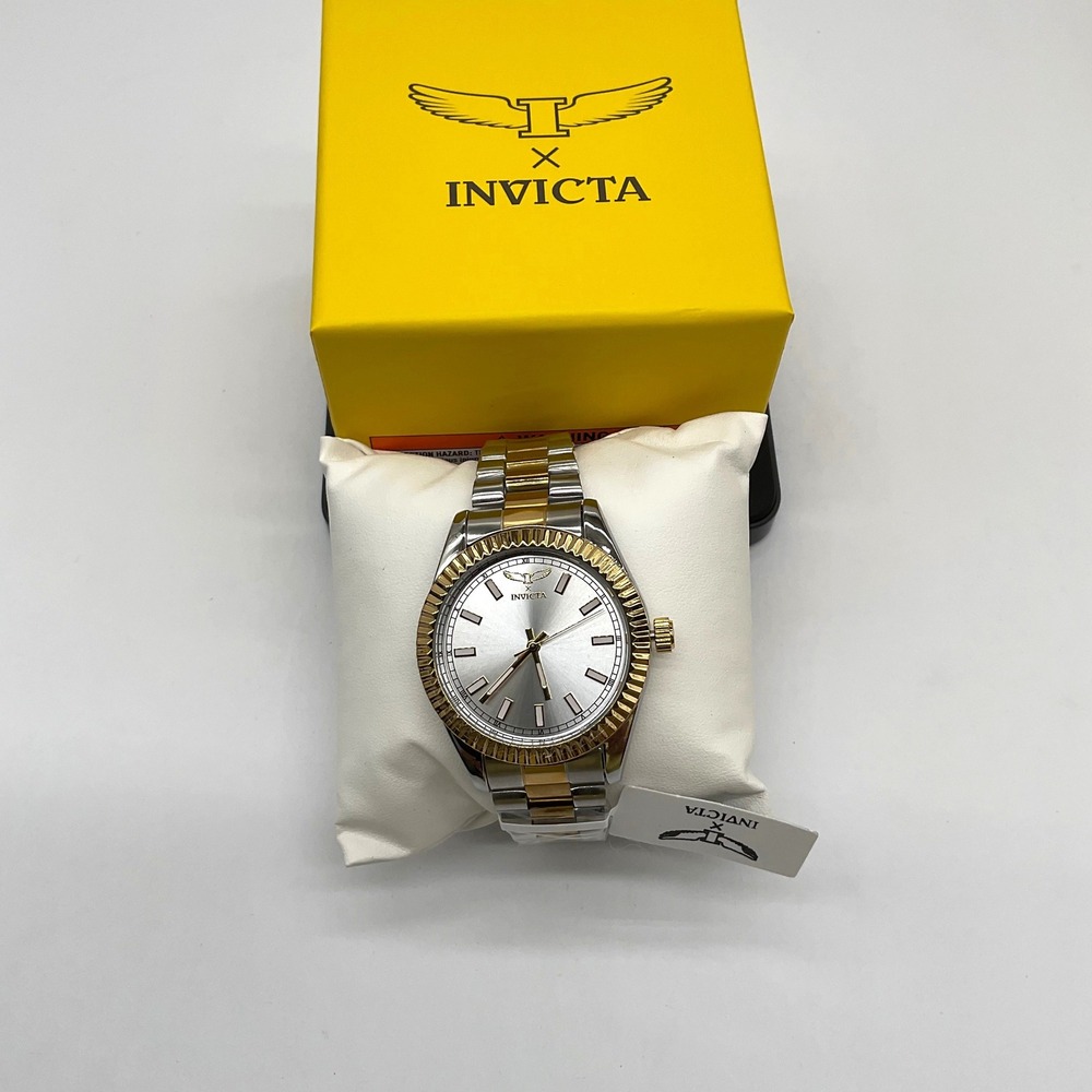 Invicta Specialty I Mens Watch 40mm Two Tone Gold Silver Steel New In Box